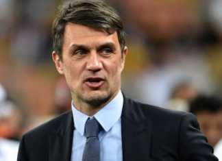 Legenda hidup AC Milan yang kini menjabat direktur teknik klub, Paolo Maldini. (AFP/FAYEZ NURELDINE)