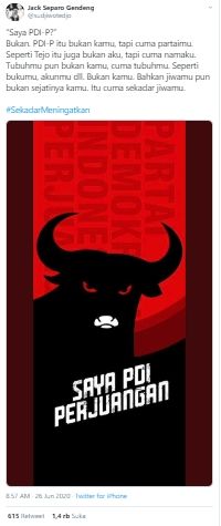 Sudjiwo Tedjo Bikin Pusing Publik, Komentari Tagar #SayaPDIPerjuangan