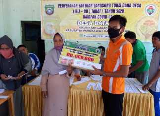 Pemerintah Desa Batara Kecamatan Labbakang telah menyalurkan Bantuan Langsung Tunai (BLT) kepada 187 kepala keluarga yang tercatat.
