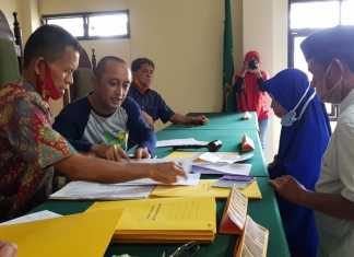 Pengadilan Negeri Pangkajene untuk yang ketiga kalinya  mengadakan pembayaran kepada pihak  pemilik tanah yang berada di Desa Kanauangan, Kecamatan Labbakang Kabupaten Pangkep, Sulawesi Selatan, Jumat 12 Juni 2020.