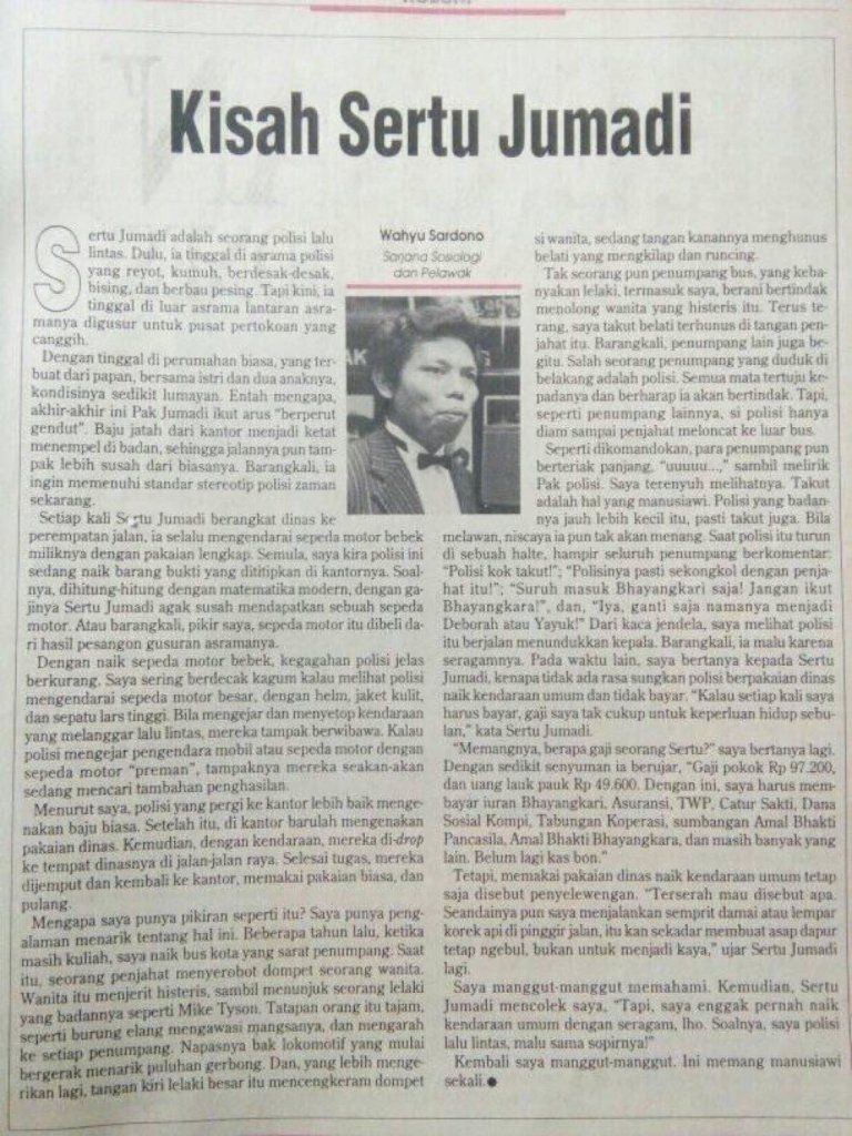 Dipuji Netizen, Tulisan Dono Warkop DKI soal Polisi 'Berperut Gendut' di Era Orba