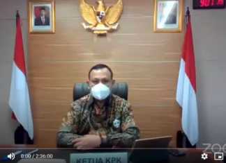 Ketua KPK Firli Bahuri (YouTube).