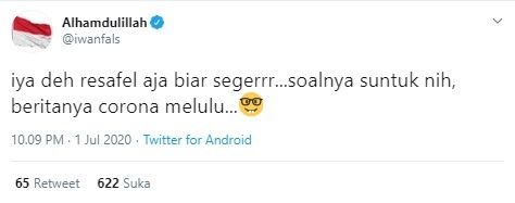 Iwan Fals: Resafel Aja Biar Seger