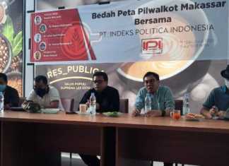 Diskusi bertema “Bedah Peta Pilwalkot Makassar bersama PT. Indeks Politica Indonesia” di Café Res_Publica, Jalan AP Pettarani Makassar, Minggu 5 Juli 2020. (terkini.id).
