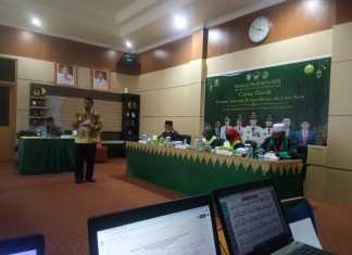 Ruangan Majelis I Cabang Tilawah MTQ XXXI tingkat Provinsi Sulawesi Selatan. (Badauni AP/pangkep.terkini.id).