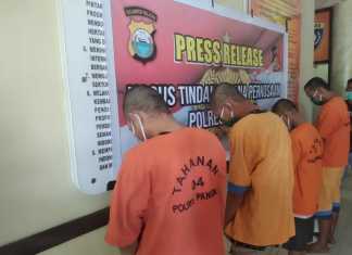 Polisi Resort Kabupaten Pangkep menetapkan empat tersangka dalam kasus pemerkosaan yang terjadi Sabtu 1 Agustus 2020 pekan kemarin, di Kelurahan Samalewa, Kecamatan Bungoro, Kabupaten Pangkep Sulawesi Selatan. (Ist).