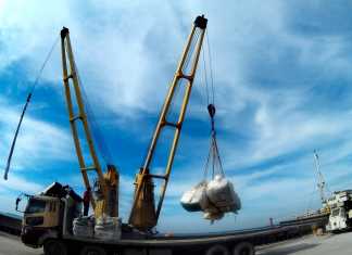 Aktivitas produksi ekspor klinker PT Semen Tonasa. (Humas ST).