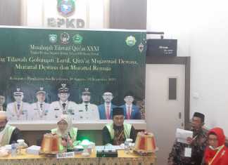 Salah satu ruangan lomba MTQ XXXI tingkat Prvinsi Sulawesi Selatan yang dilaksanakan di Kabupaten Pangkep (Ist).