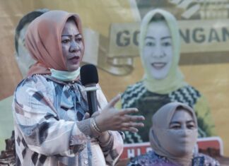 Ketua Pemberdayaan Kesejahteraan Keluarga (PKK) Kabupaten Pangkep, Rismayani Syamsuddin.(Ist).