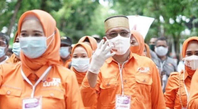 Pasangan calon Bupati dan Wakil Bupati Andi Nirawati - Lutfi Hanafi dalam Pilkada serentak tahun 2020 di Kabupaten Pangkep.(Ist).