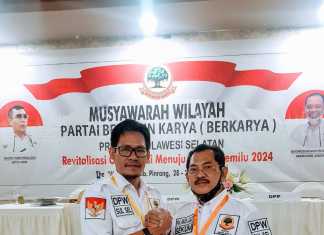 Muhammad Arsyad Yunus (MAY) resmi menempati posisi sebagai Ketua Dewan Pimpinan Daerah (DPD) Kabupaten Pangkep, Sulawesi Selatan. (Ist).