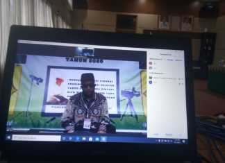 Penampilan peserta secara virtual dari cabang tilawah golongan penyandang disabilitas nomor urut 154. (Badauni AP/pangkep.terkini.id).