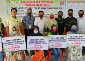 CSR PT Semen Tonasa secara berkesinambungan dan terus menerus melaksanakan program-program pemberdayaan masyarakat melalui program pelatihan dan pembinaan forum desa yang berada di wilayah ring satu semen tonasa secara berkelanjutan. (Humas ST).