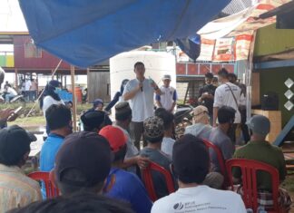 Kampanye dan sosialisasi pasangan nomor urut 1 (satu) calon Bupati Muhammad Yusran Lalogau (MYL)  disambut antusias masyarakat pesisir Desa Bulu Cindea, Kecamatan Bungoro. Masyarakat berharap MYL dengan programnya mampu mendorong kesejahteraan masyarakat pesisir/(Media Center MYL-SS).