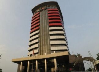 Gedung KPK merah putih di Jakarta. (Antara)