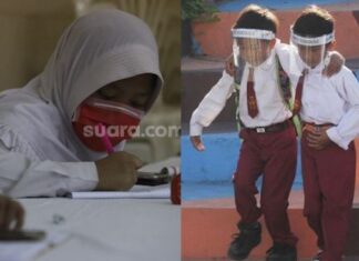 Ilustrasi,sekolah belum boleh tatap muka. (Suara.com/Angga Budhiyanto/(ANTARA/Aloysius Jarot)