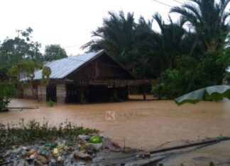 Banjir Kalimantan Selatan awal tahun 2021. (dok.kanalkalimantan.com)