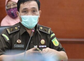 Kepala Pusat Penerangan Hukum Kejaksaan Agung Leonard Eben Ezer Simanjuntak [ANTARA/HO-Humas Kejagung/am] Aset tersangka PT. Asabri di Palembang diblokir.