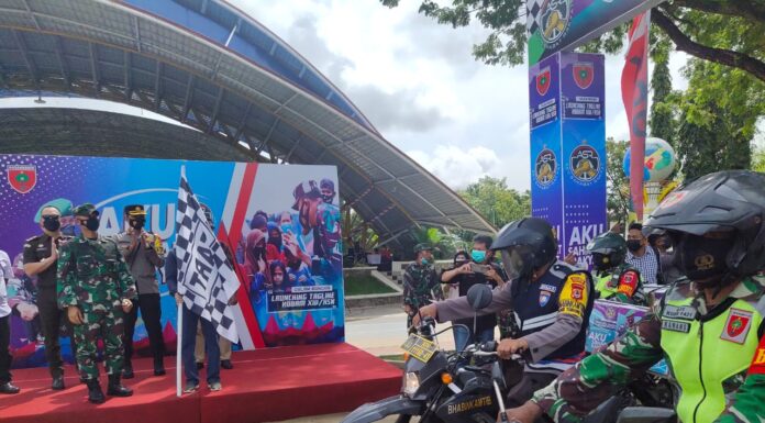 Kodim 1421 Kabupaten Pangkep meluncurkan tagline "Aku Sahabat Rakyat" (Ist).