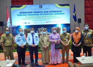 Pemerintah Kabupaten Pangkep meneriman Surat Pencatatan Inventarisasi Kekayaan Intelektual Komunal (KIK) dari Kementerian Hukum dan Hak Asasi Manusia.(Ist).