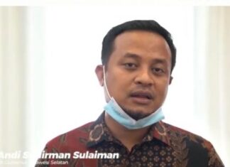 Plt Gubernur Sulsel Andi Sudirman Sulaiman.(suarasulsel.id).