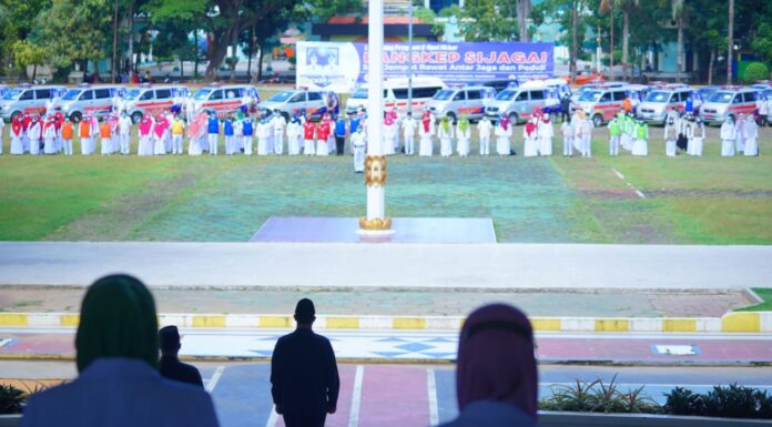 Bupati Pangkep Luncurkan Program Kesehatan 'Sijagai', Pelayanan di Rumah Hingga Satu Dokter Satu Desa Bupati Pangkep Muhammad Yusran Lalogau (MYL) Memimpin acara peluncuran program kesehatan Pemerintah Kesehatan Kabupaten Pangkep yaitu &#Array;Sijagai&#Array;(terkini.id Pangkep).