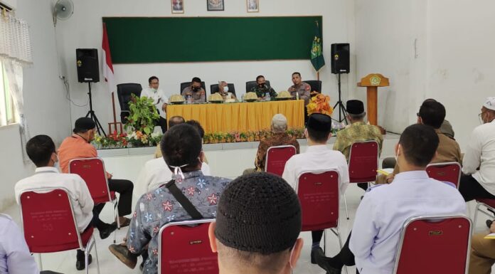 Rapat koordinasi bersama Panitia Hari Besar Islam(PHBI) Pangkep, Selasa, 13 Juli 2021. (Ist).