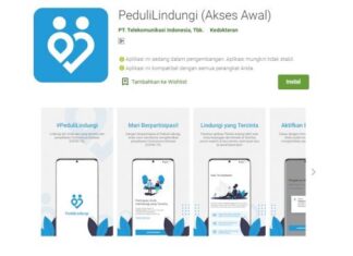 Aplikasi PeduliLindungi. [Google Play Store]