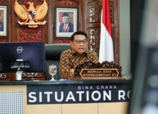 Somasi ke ICW Dianggap Kriminalisasi, Jokowi Didesak Tegur Moeldoko. Kepala Staf Kepresidenan Moeldoko. [SuaraSulsel.id / KSP]