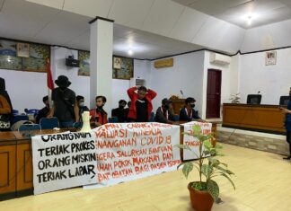 Gerakan Mahasiswa Nasional Indonesia (GMNI) cabang Pangkep mendesak pemerintah agar memberi bantuan bahan makanan maupun vitamin kepada warga yang sedang menjalani isolasi mandiri(isoman) akibat Covid-19.(Ist).