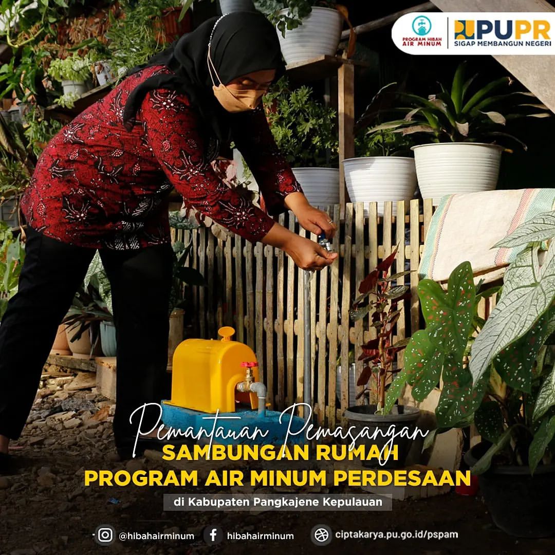 Program Hibah Air Minum PUPR di Pangkep Sebanyak 992 Titik dan 11 Desa