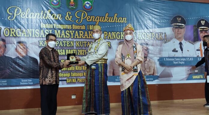 Hadiri Pelantikan KOMPAK Kabupaten Kutai Timur Kaltim, Ini Pesan Bupati MYL Kutai Timur