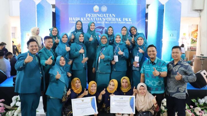 HKG PKK ke-51 Tahun, PKK Pangkep Raih Juara Umum Hari Kesatuan Gerak